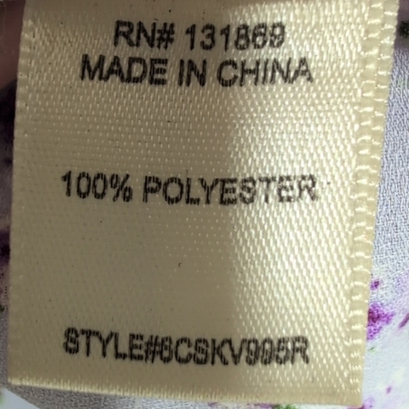 Inspired Hearts Purple Gray Pleated Sundress with Puff Sleeves - Picture 5 of 9